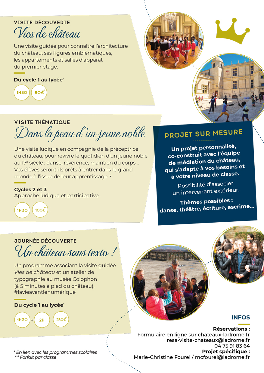 Flyer scolaire Grignan 2023
